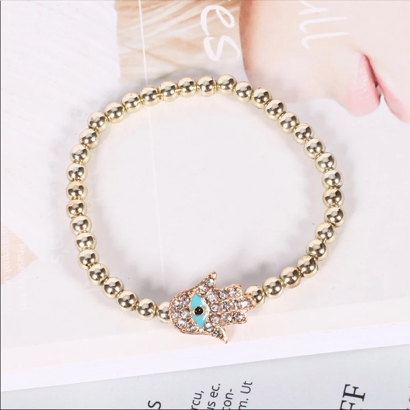 🆕 Beaded Hamsa + Tassel Bracelet Set - Picture 3 of 6